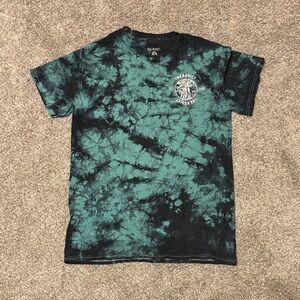 InkAddict Tie-Dye Tee in Black and Green